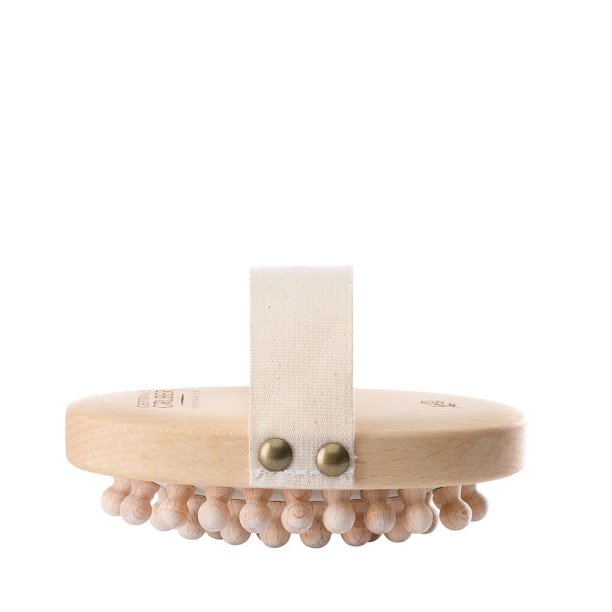 Runde Marine Balance Holznoppen Massagebürste von Gertraud Gruber Kosmetik