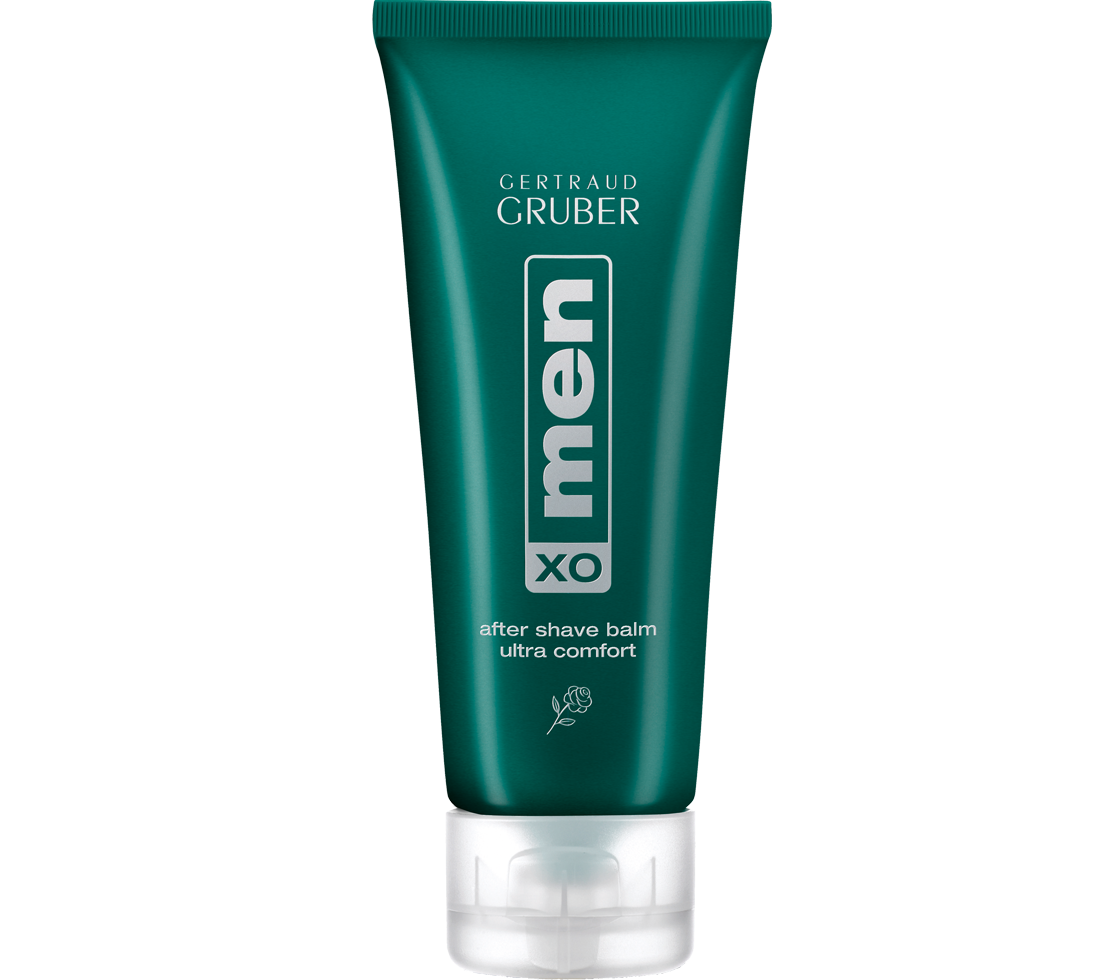 menXO after shave balm in grüner Tube von Gertraud Gruber Kosmetik