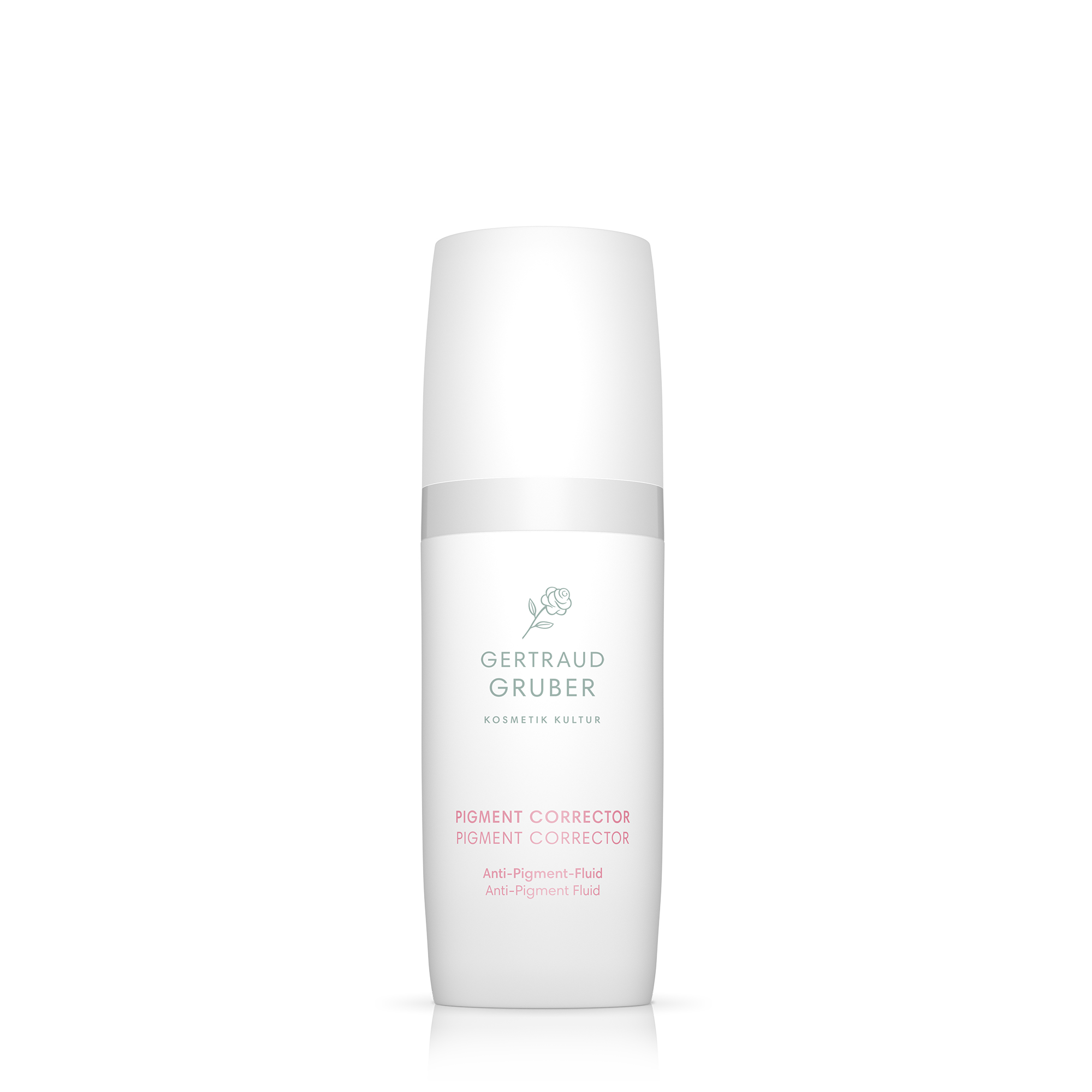 Pigment Corrector in weißem Pumpspender von Gertraud Gruber Kosmetik