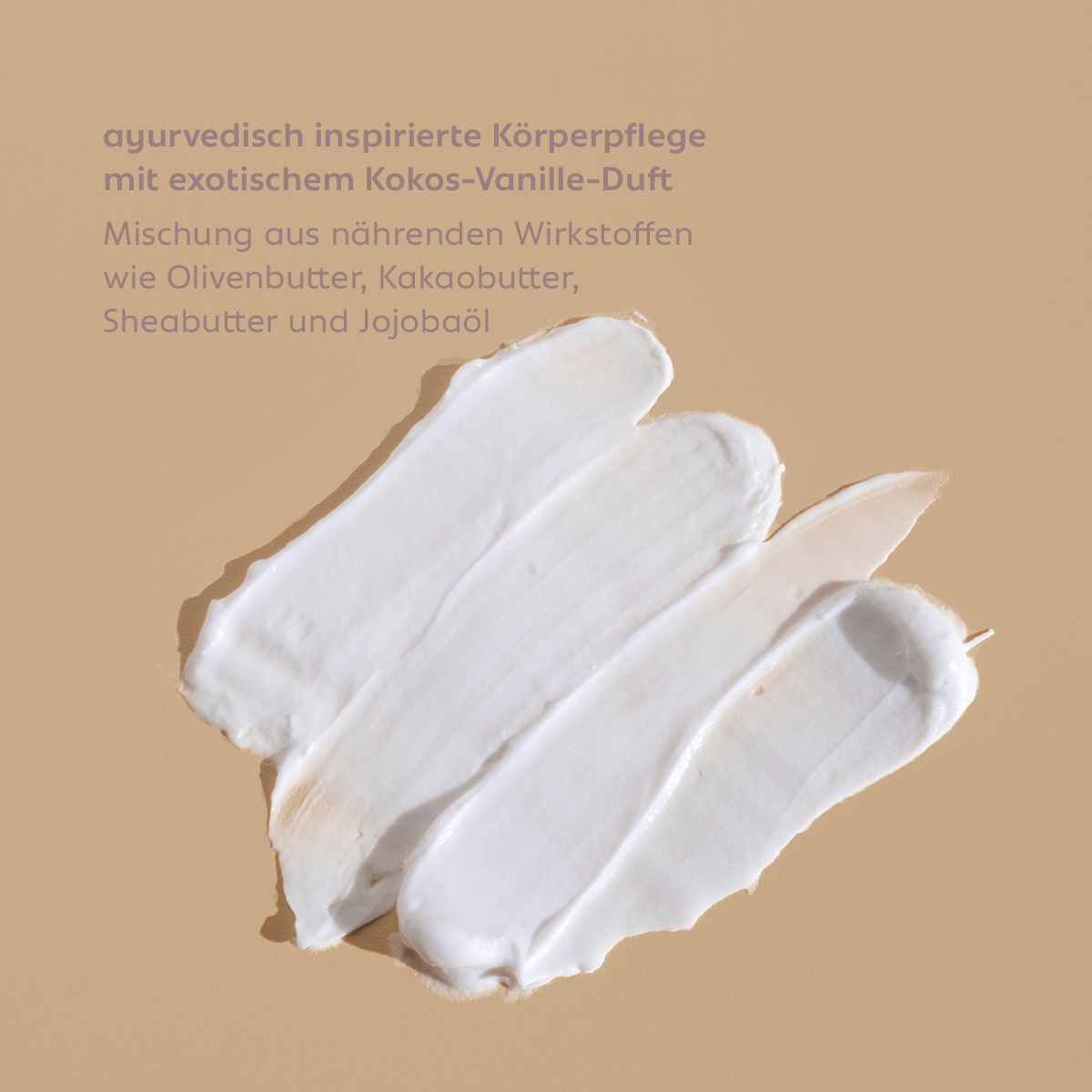 Reichhaltig-balsamige, cremig schmelzende Textur