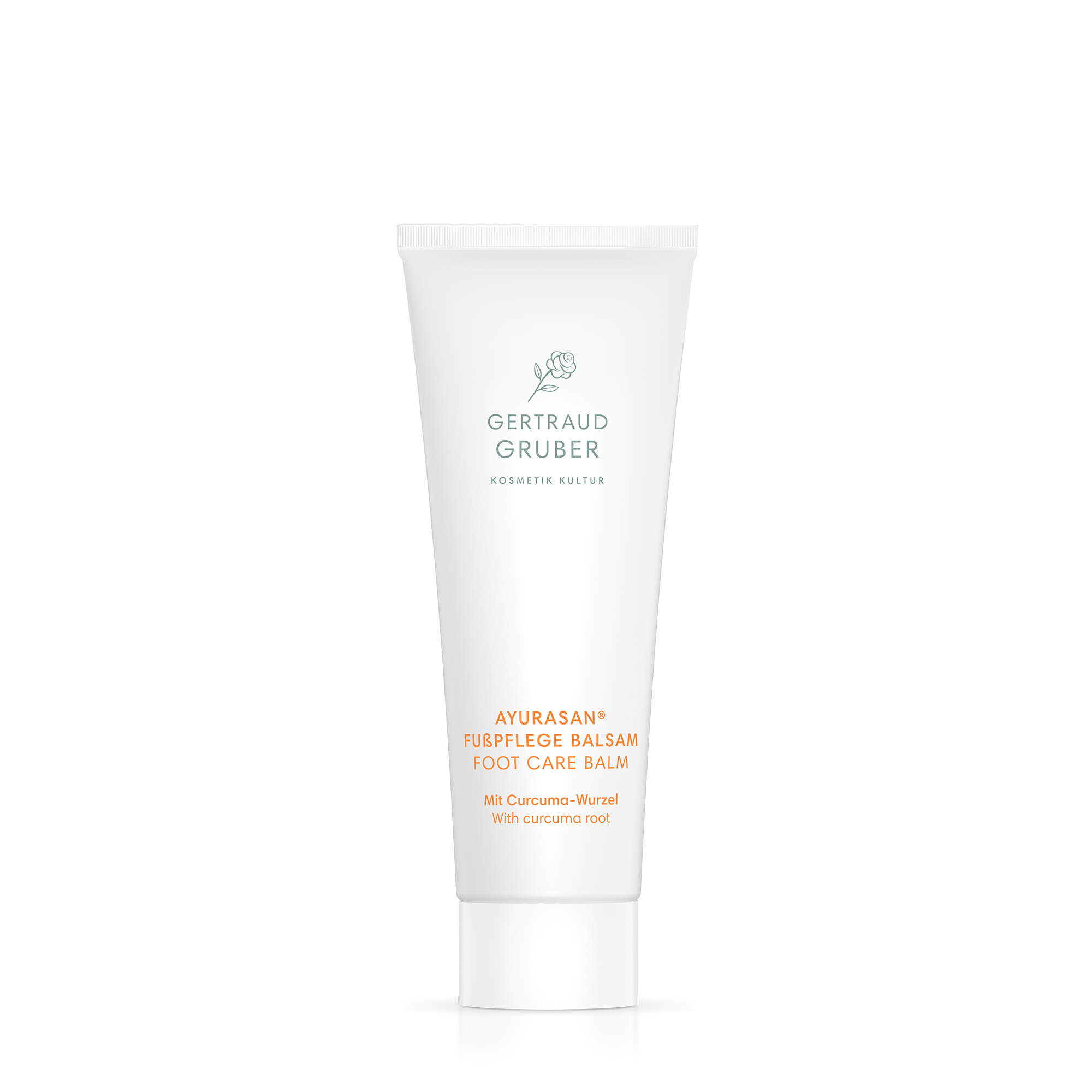 Ayurasan Fusspflege Balsam in weißer Tube von Gertraud Gruber Kosmetik