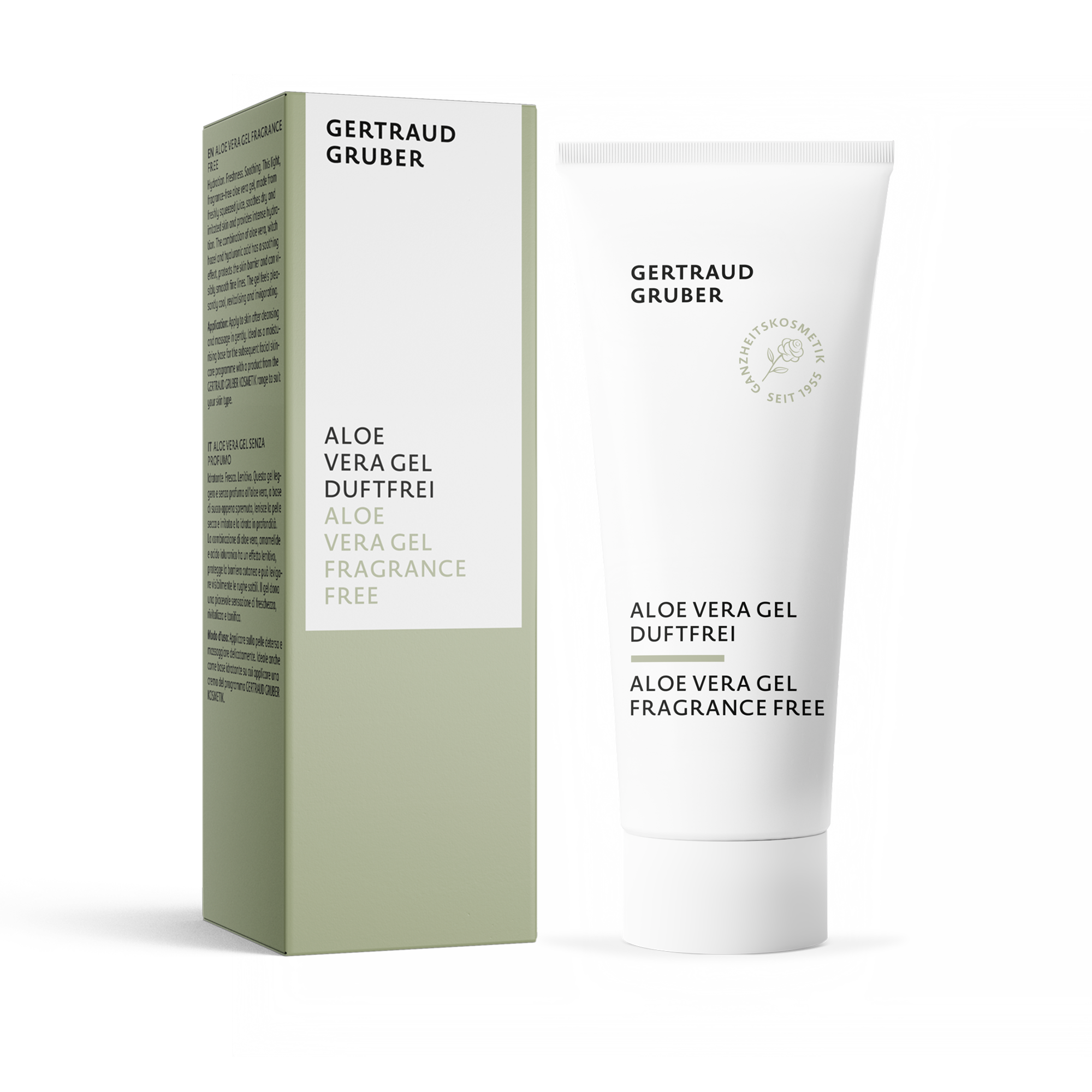 Aloe Vera Gel duftfrei mit Faltschachtel von Gertraud Gruber Kosmetik