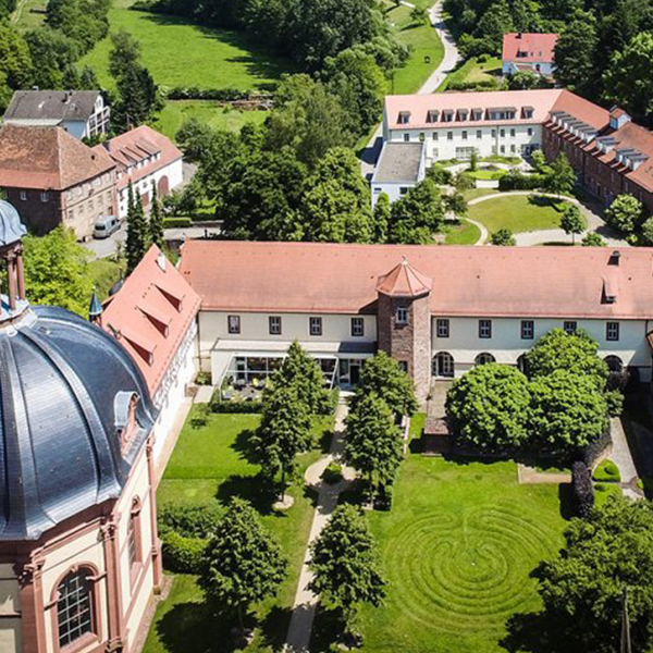 Bilck von oben auf den Benediktushof