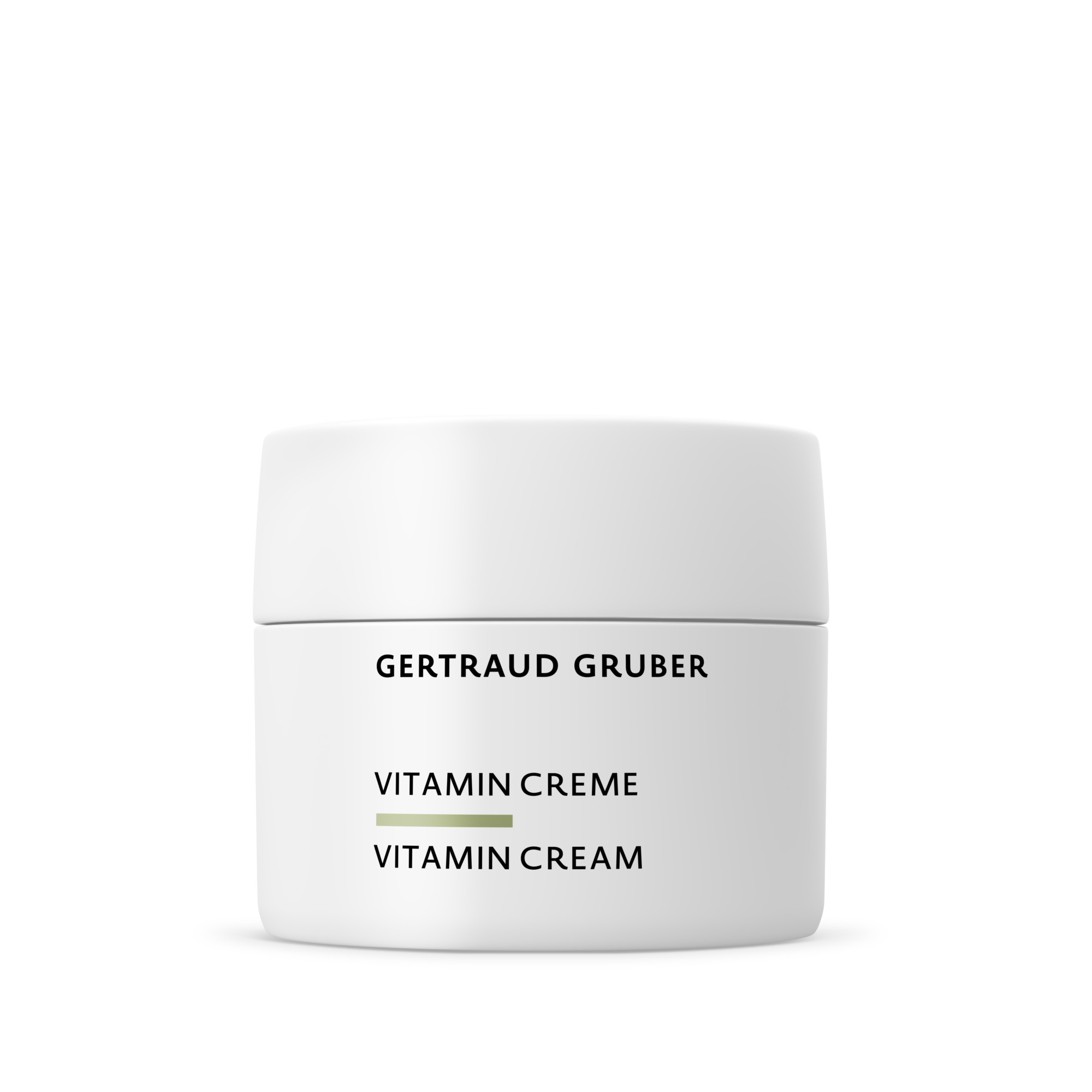 Vitamin Creme von Gertraud Gruber Kosmetik in weißem Tiegel