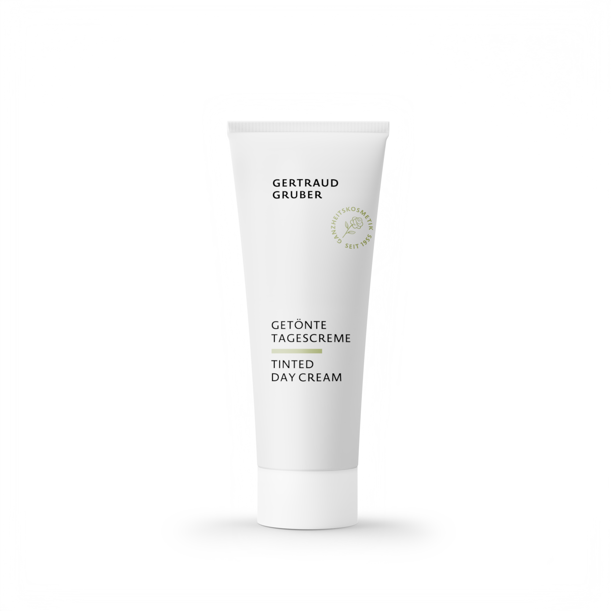 Getönte Tagescreme von Gertraud Gruber Kosmetik als ausgleichende Tagespflege mit leichter Tönung für einen ebenmäßigen Teint in der Tube