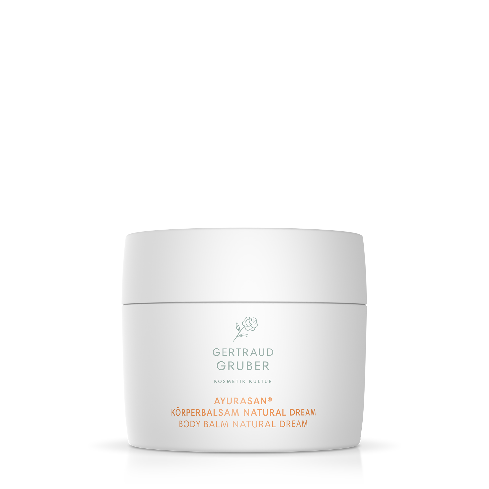 Ayurasan Körperbalsam Natural Dream in weißem Tiegel von Gertraud Gruber Kosmetik