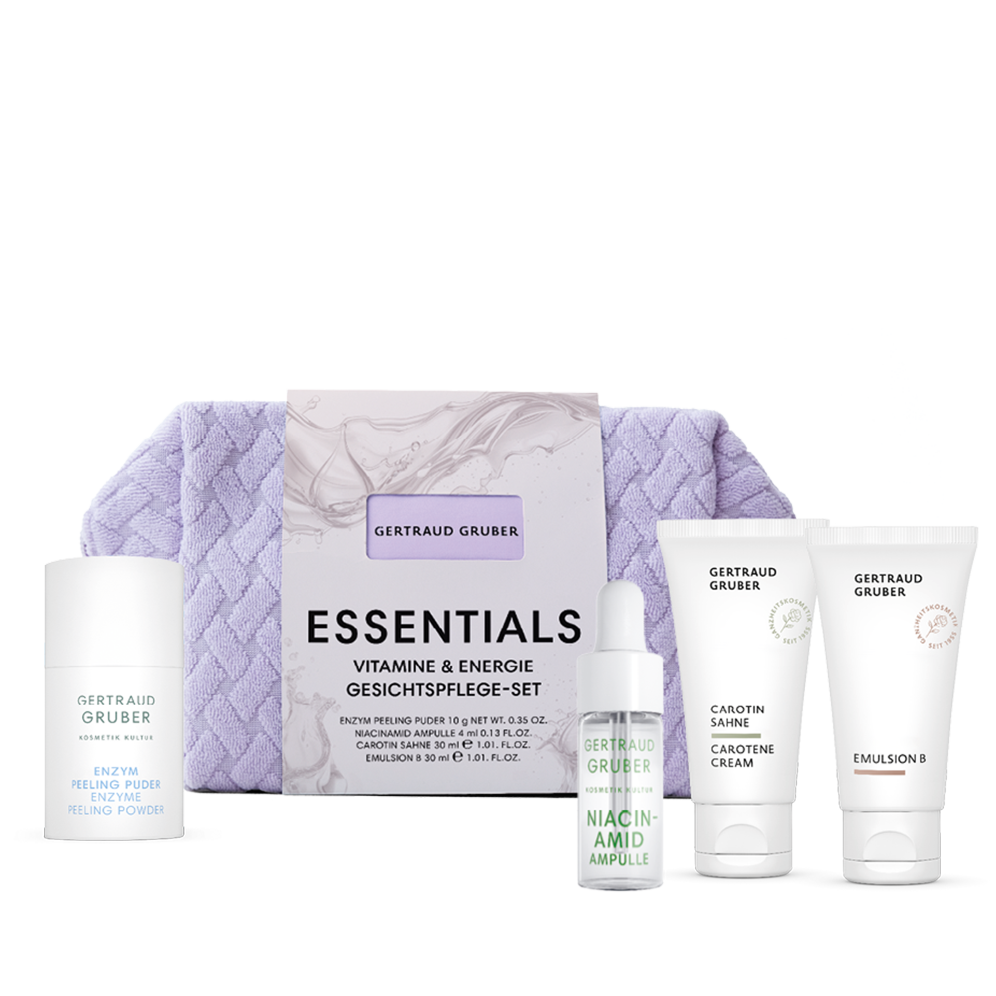 Essentials Vitamine und Energie Gesichtspflege-Set von Gertraud Gruber Kosmetik