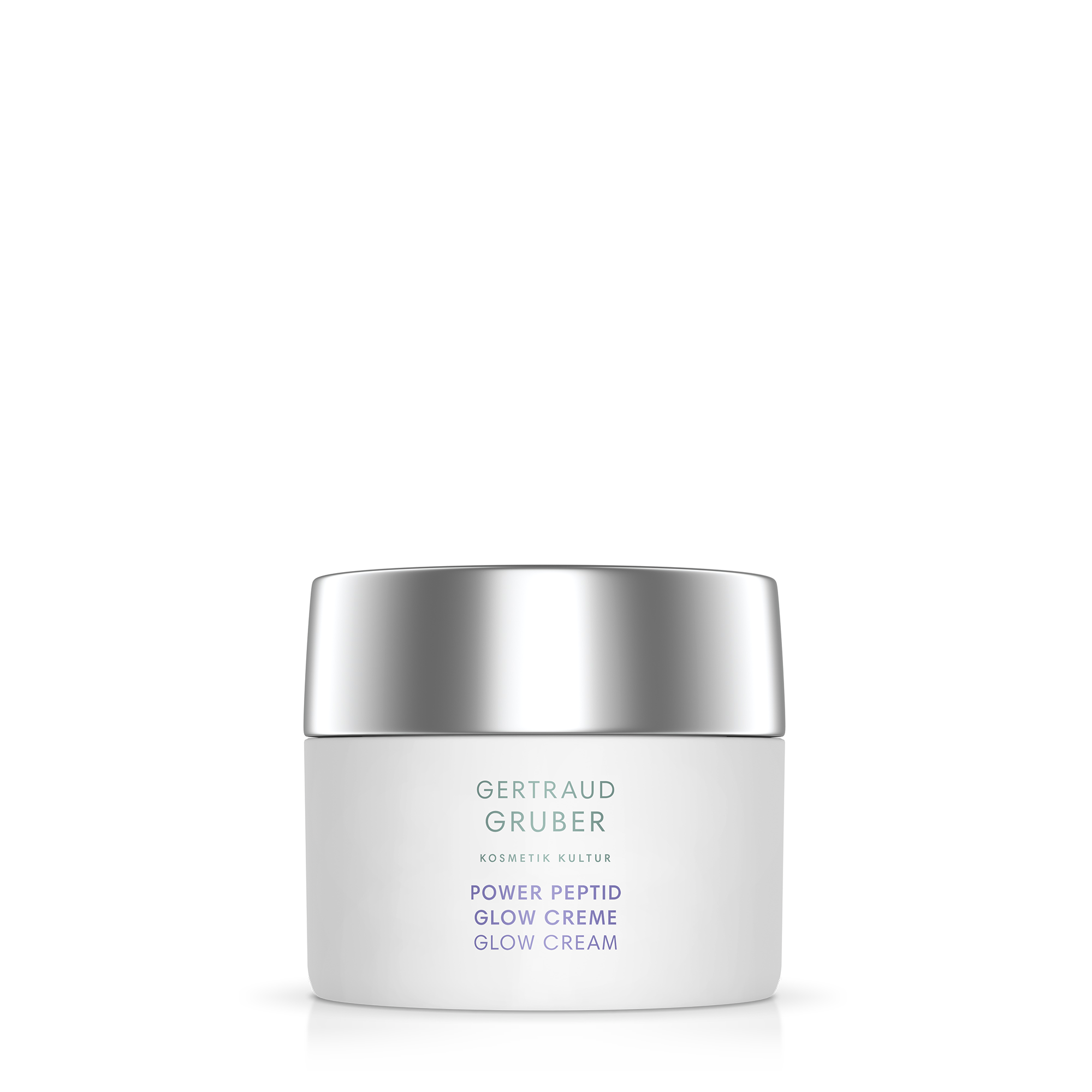 Power Peptid Glow Creme in weißem Tiegel von Gertraud Gruber Kosmetik