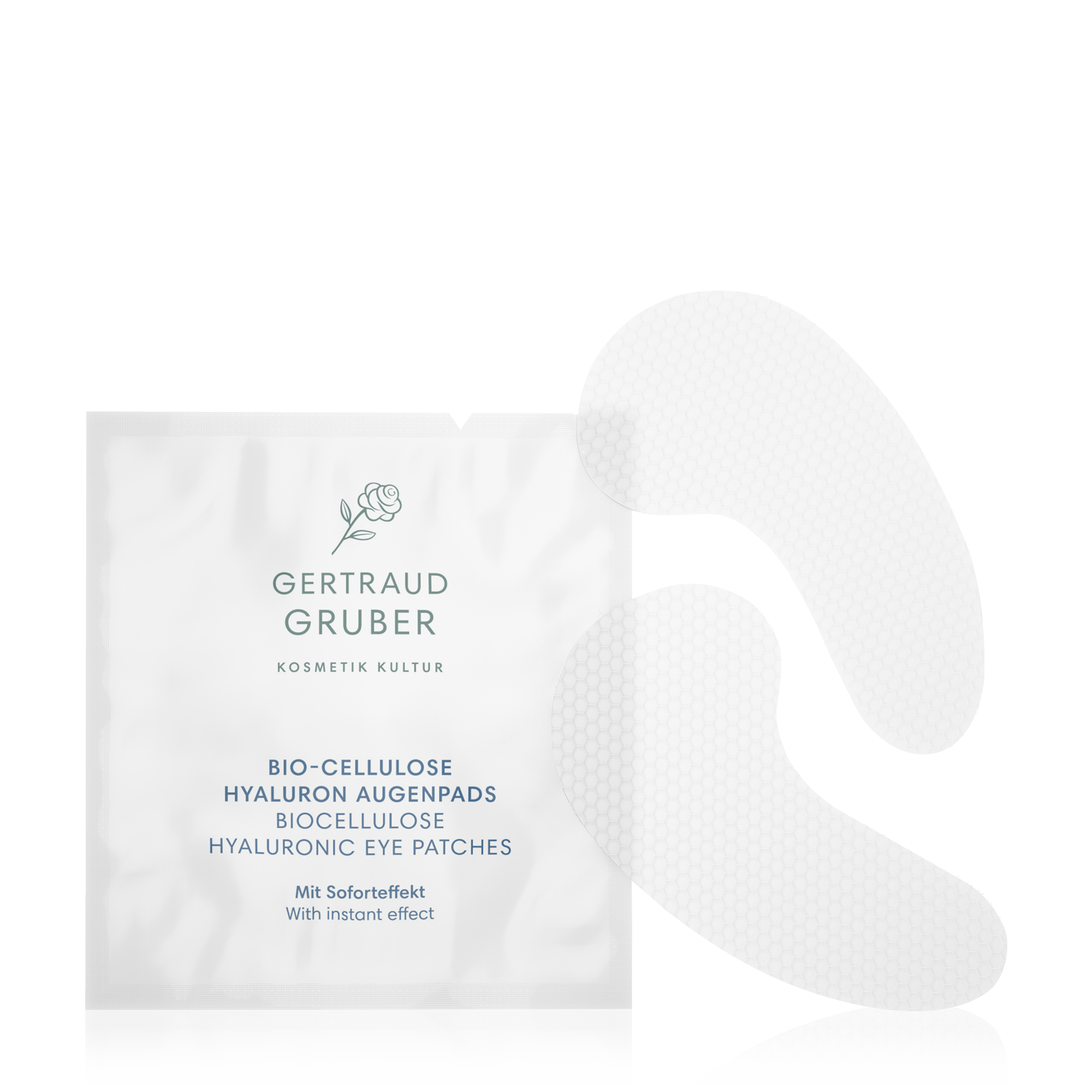 Ein Sachet Hyaluron Augenpads von Gertraud Gruber Kosmetik