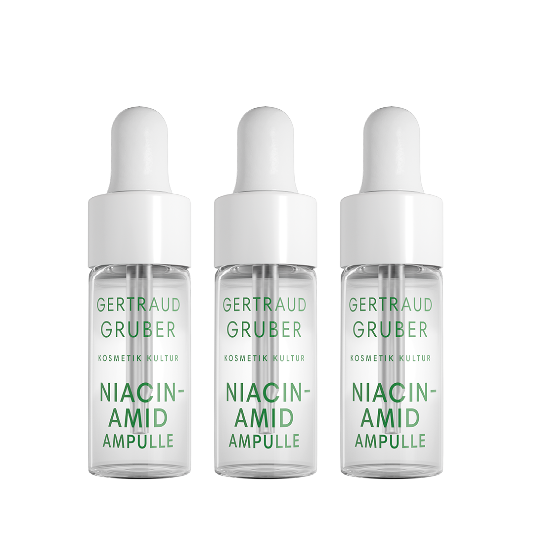 Drei Niacinamid Ampullen von Gertraud Gruber Kosmetik