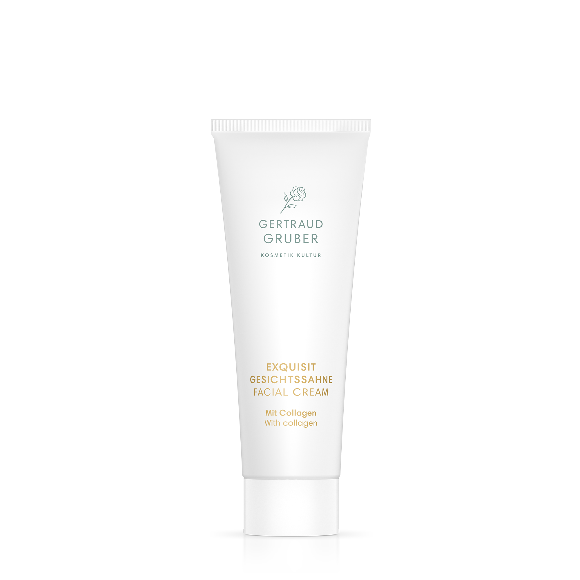 Exquisit Gesichtssahne in weißer Tube von Gertraud Gruber Kosmetik