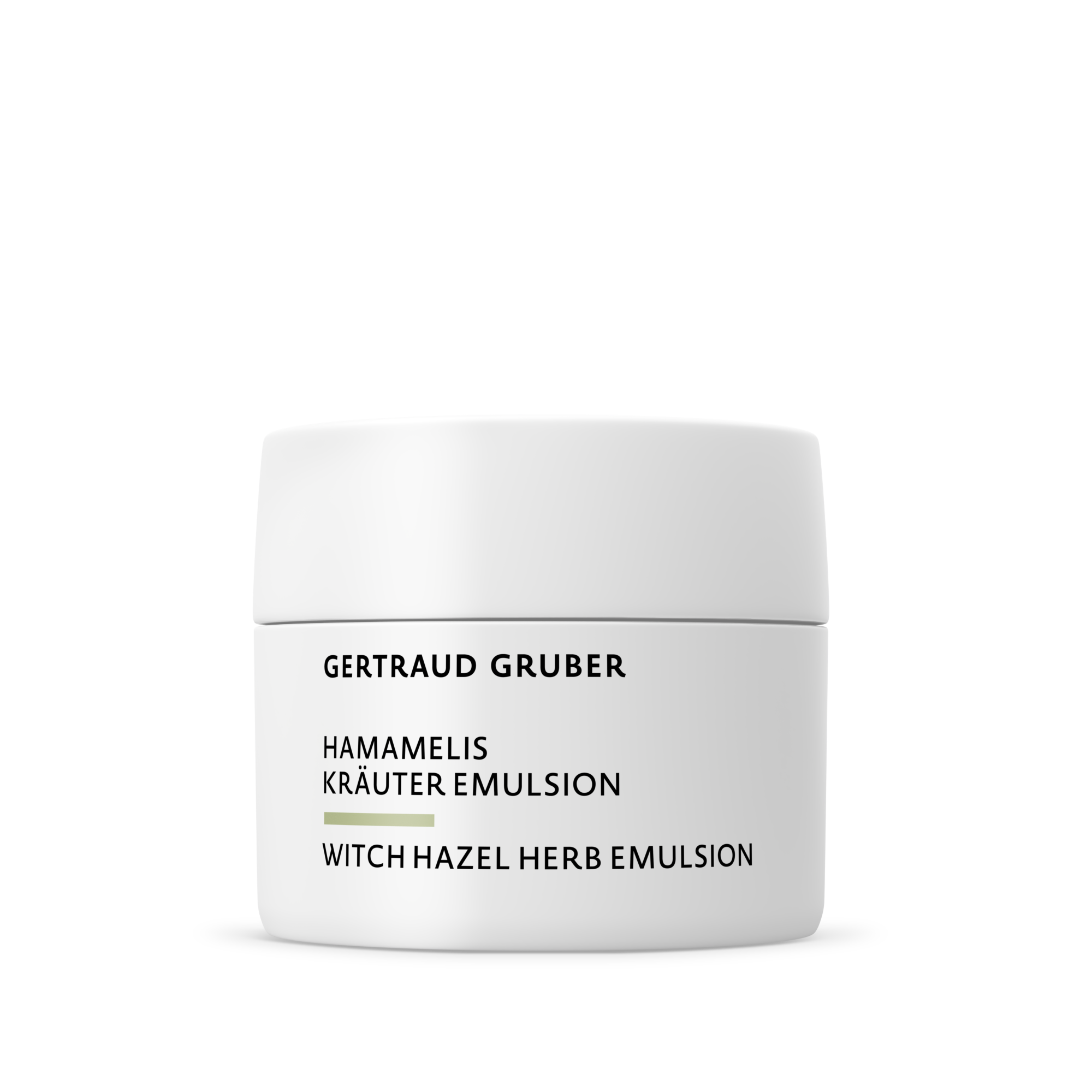 Hamamelis Kräuter Lotion in weißem Tiegel von Gertraud Gruber Kosmetik