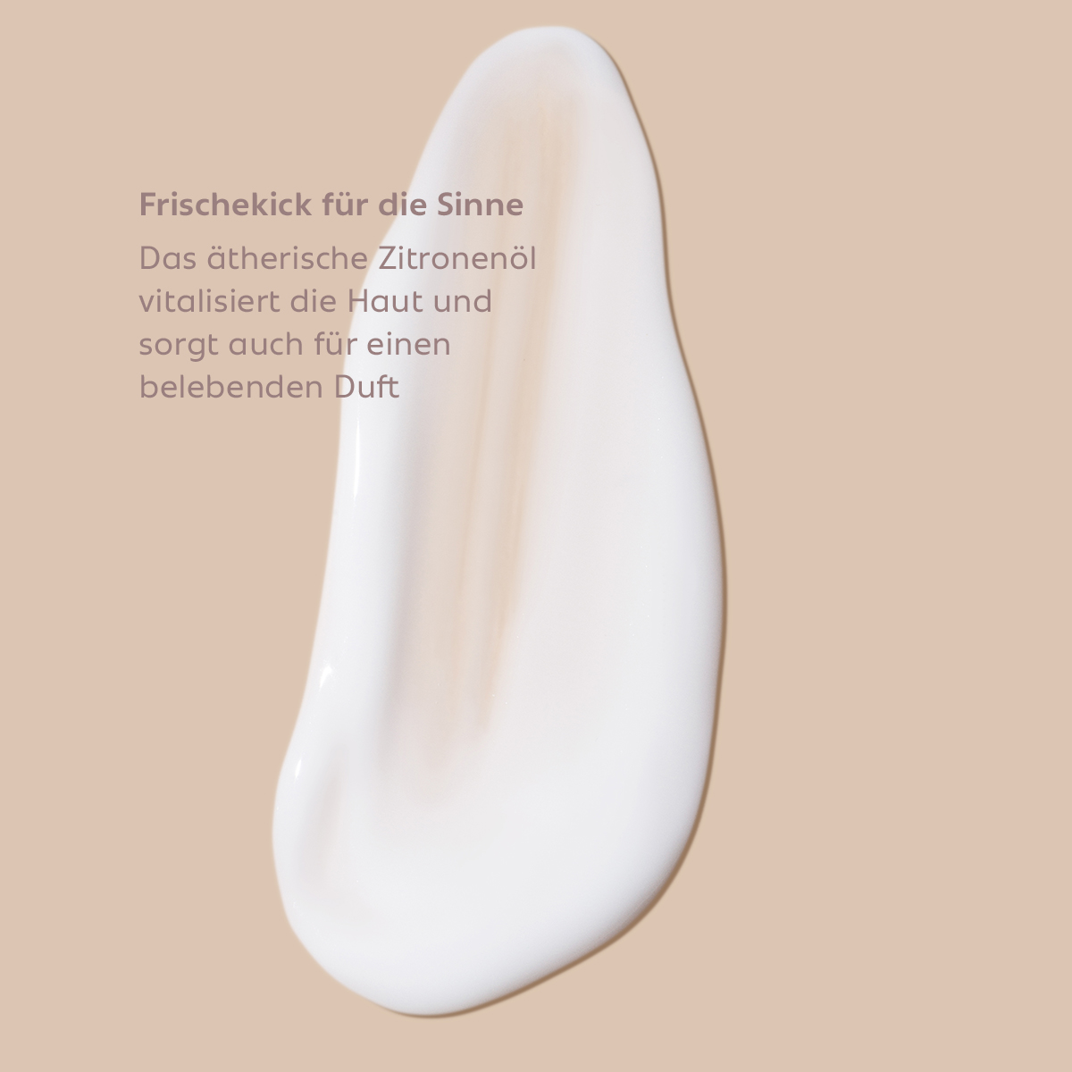 Leicht cremige, geschmeidig glättende Emulsionstextur