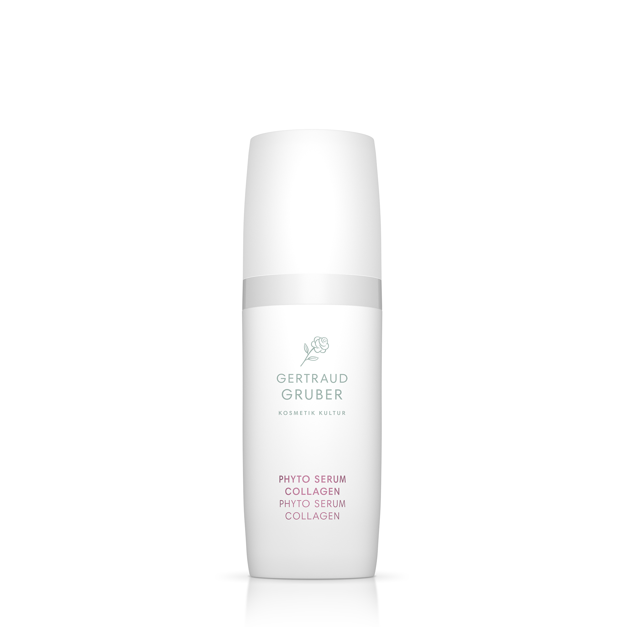 Phyto Serum Collagen in weißem Pumpspender von Gertraud Gruber Kosmetik
